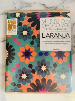 TABLETTE DE CHOCOLAT – à l’orange confit – 60g